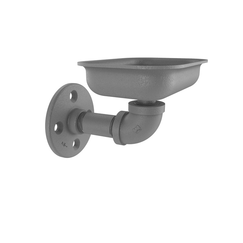 Wall Mounted Soap Dish, Matt Gray Finish